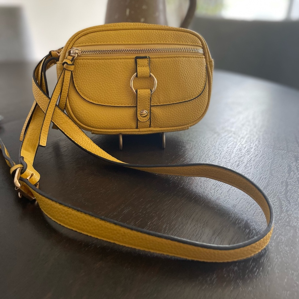 Harlow Mustard Yellow Crossbody Purse